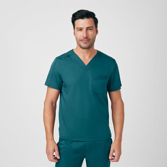 VIBE 2-Pocket V-Neck Top  | Fern