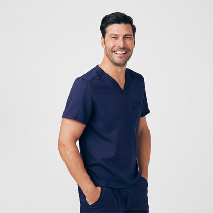 VIBE 2-Pocket V-Neck Top  | Navy