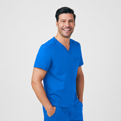 VIBE 2-Pocket V-Neck Top  | Royal