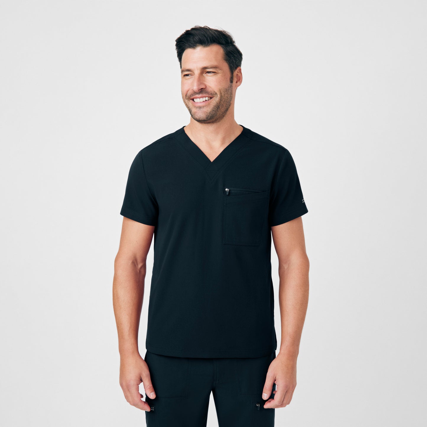 CRFT 4-Pocket V-Neck Top  | Black