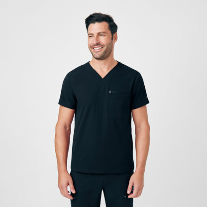 CRFT 4-Pocket V-Neck Top  | Black