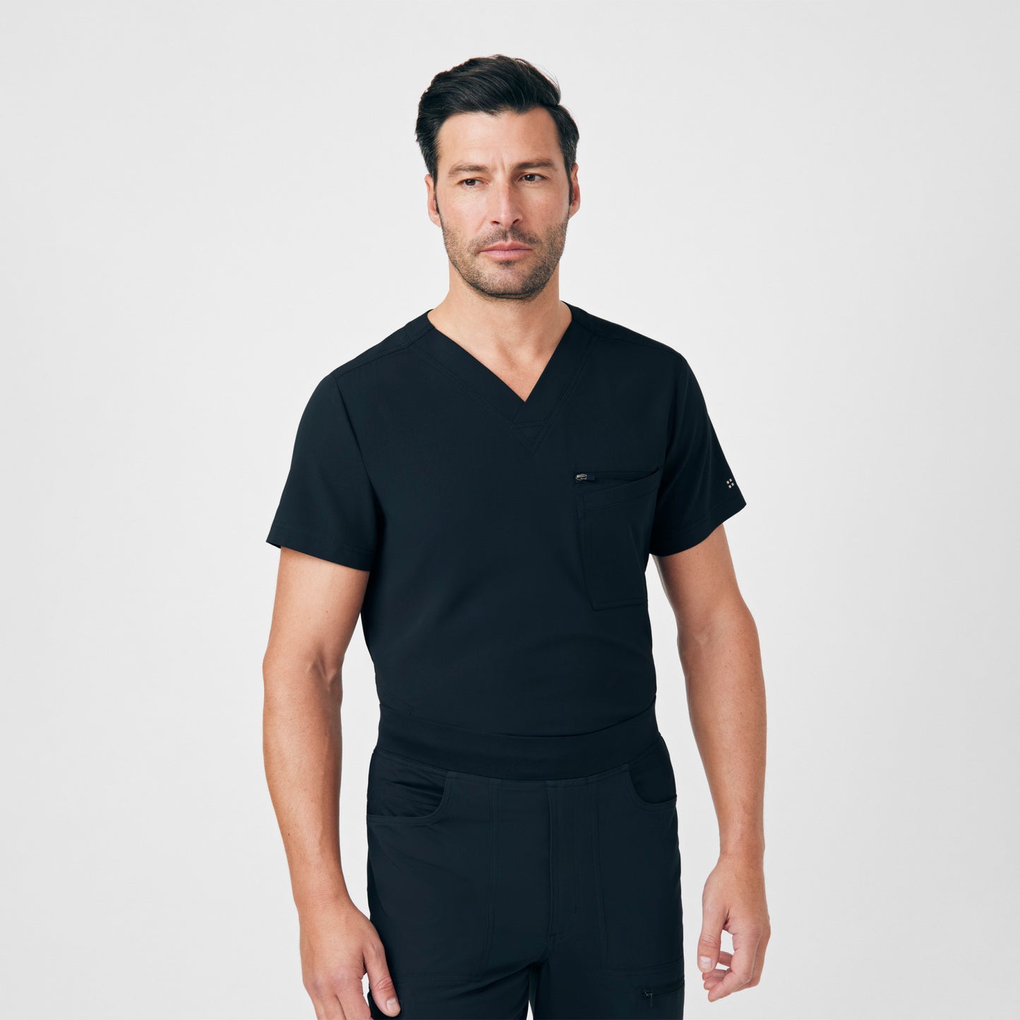 CRFT 4-Pocket V-Neck Top  | Black