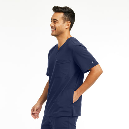 CRFT 4-Pocket V-Neck Top  | Navy