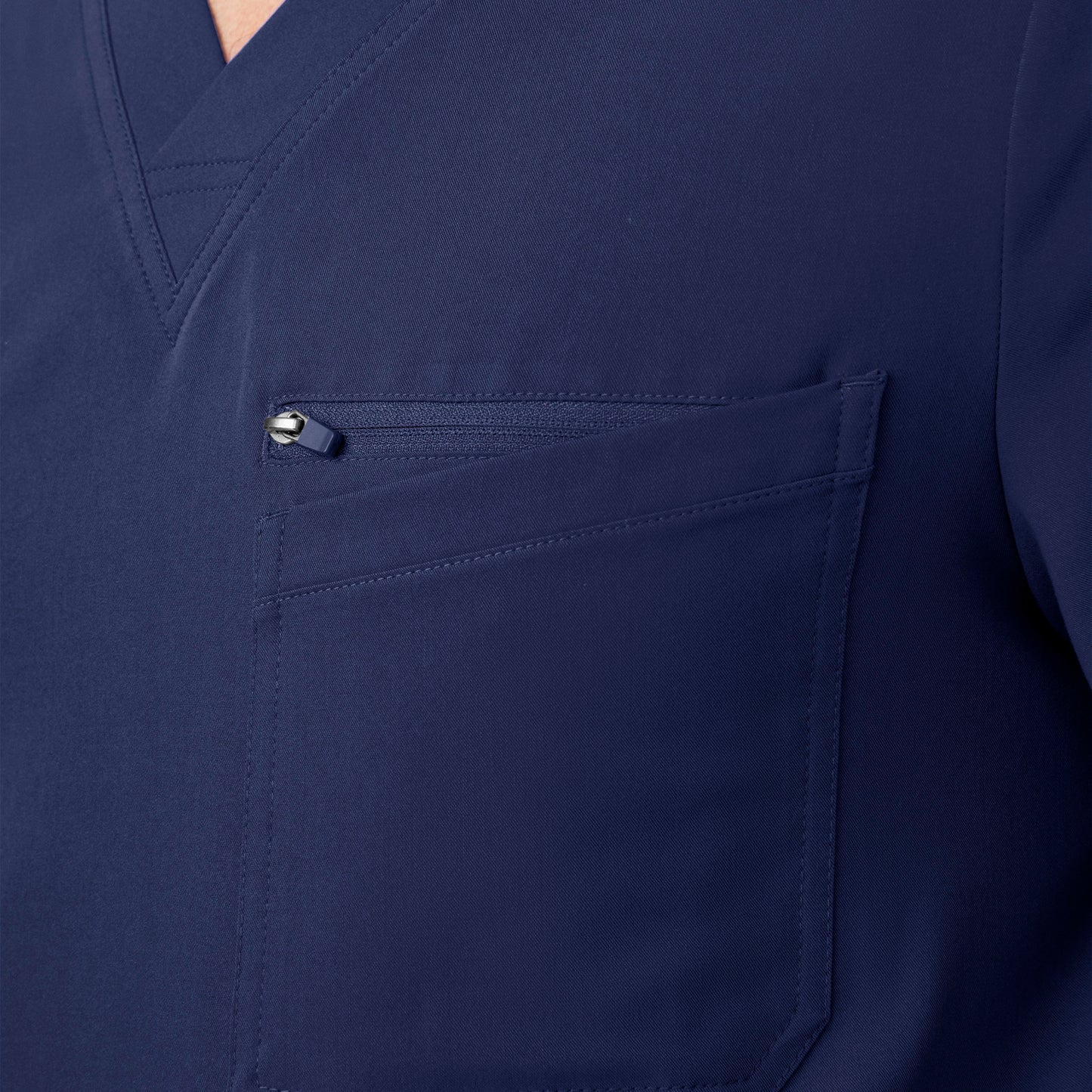 CRFT 4-Pocket V-Neck Top  | Navy