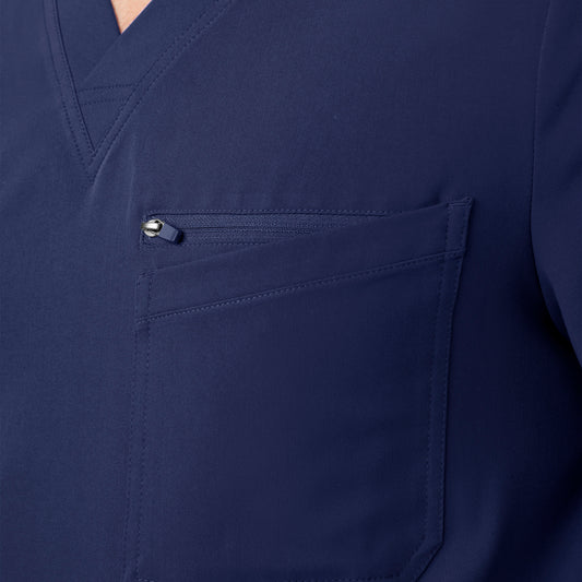 CRFT 4-Pocket V-Neck Top  | Navy