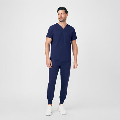 CRFT 4-Pocket V-Neck Top  | Navy