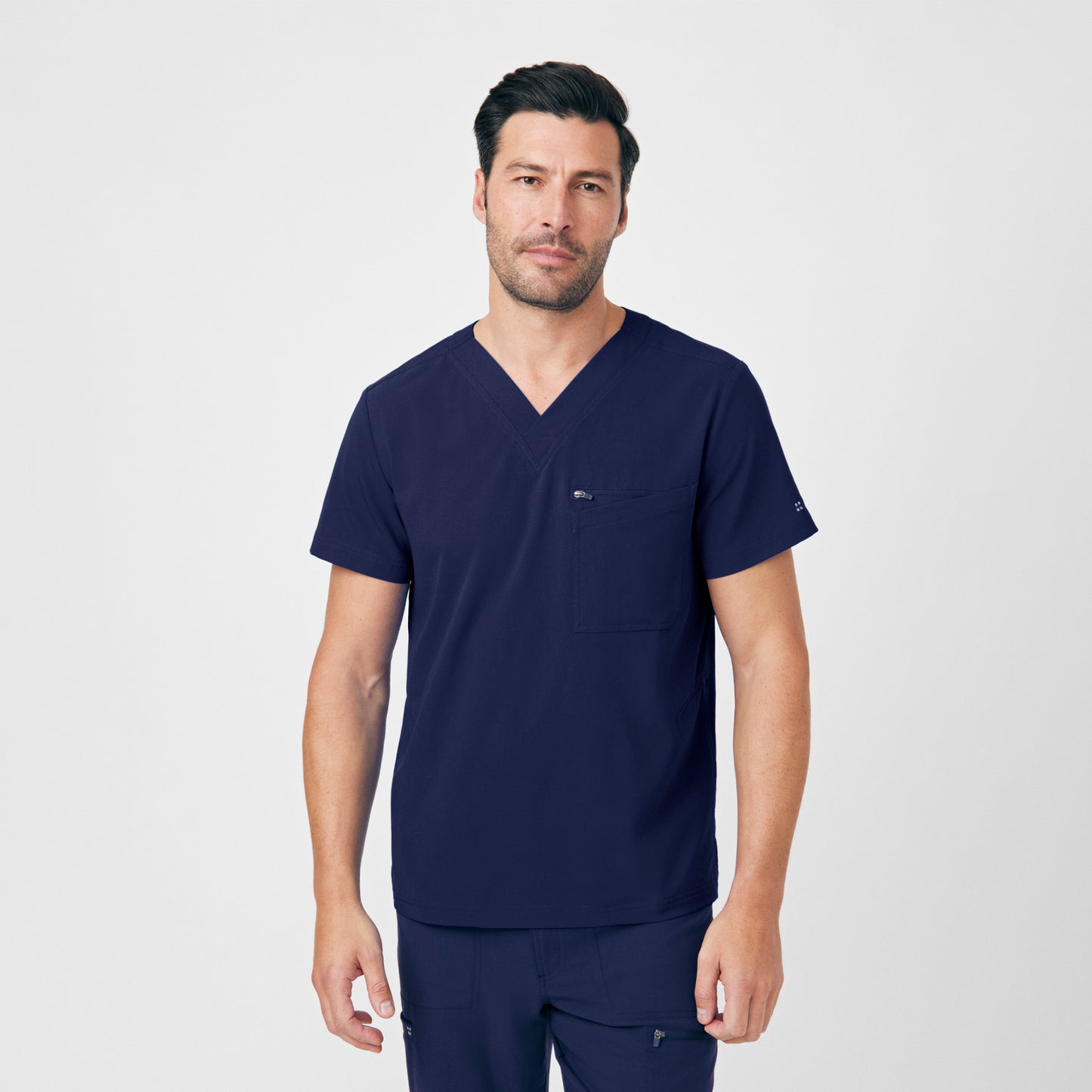 CRFT 4-Pocket V-Neck Top  | Navy