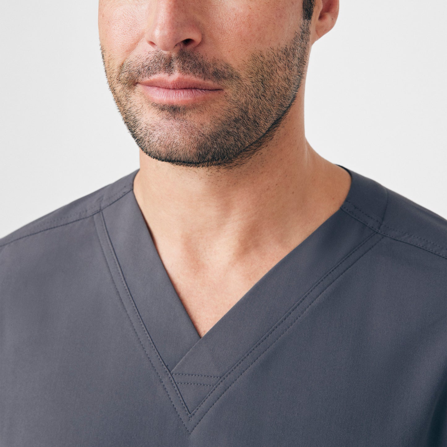 CRFT 4-Pocket V-Neck Top  | Pewter