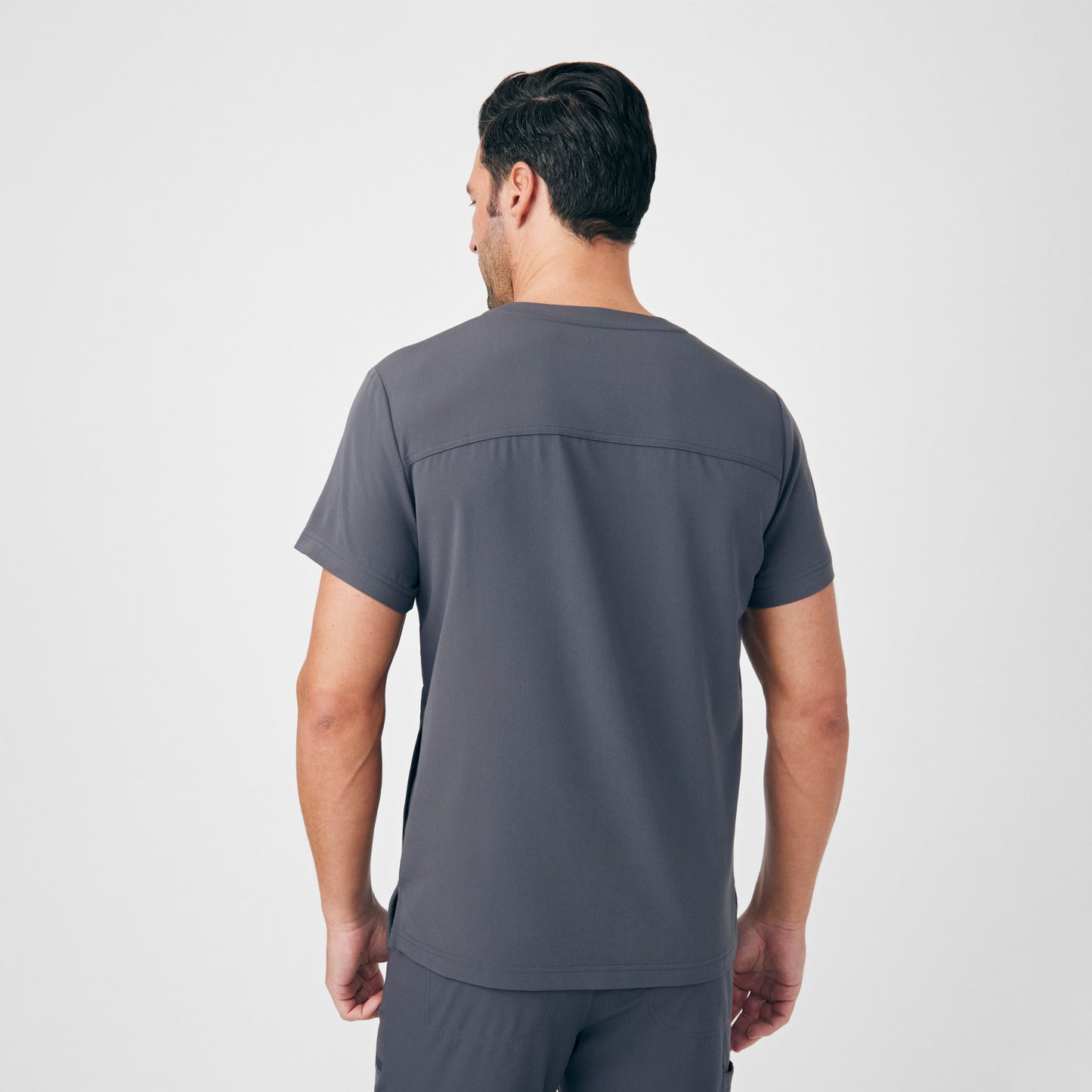 CRFT 4-Pocket V-Neck Top  | Pewter