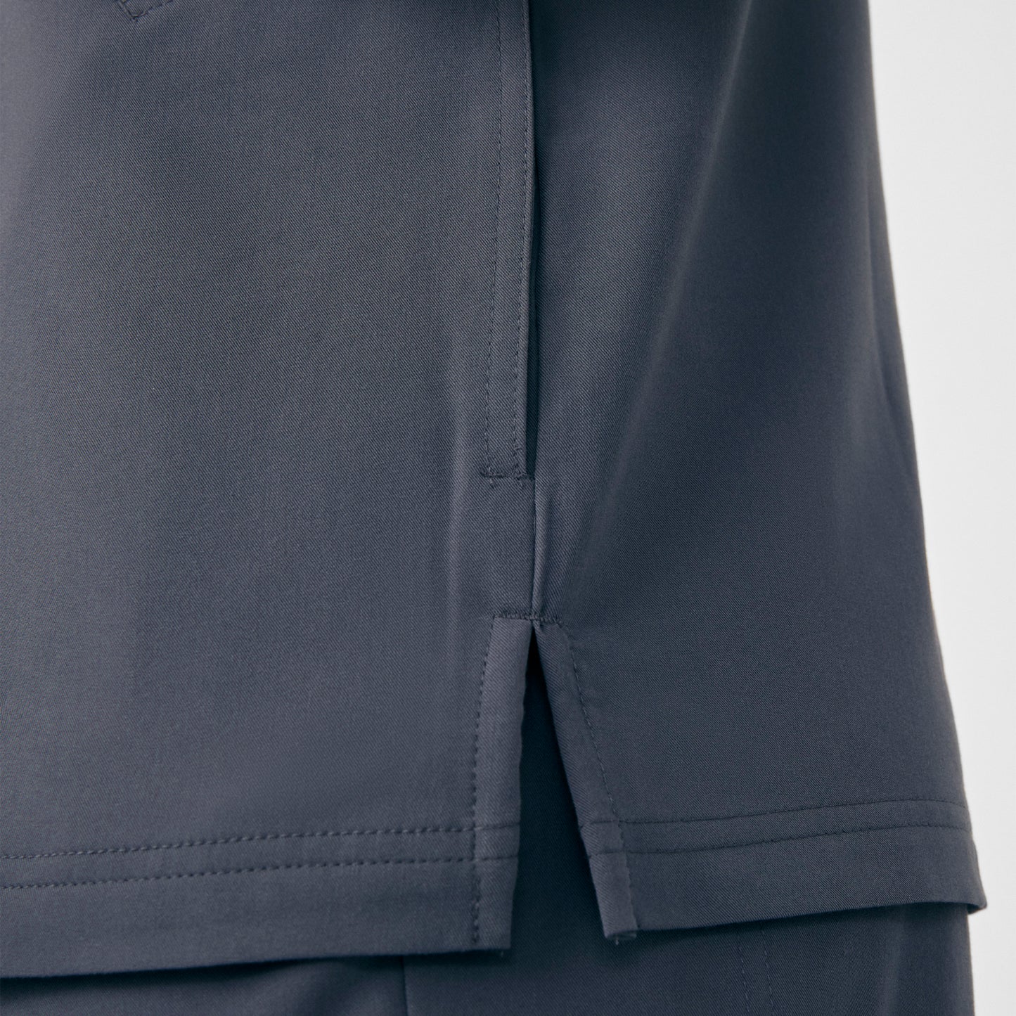 CRFT 4-Pocket V-Neck Top  | Pewter