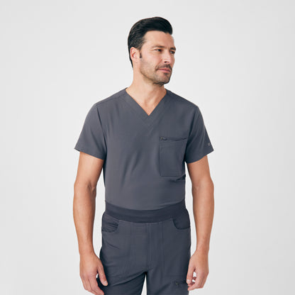 CRFT 4-Pocket V-Neck Top  | Pewter