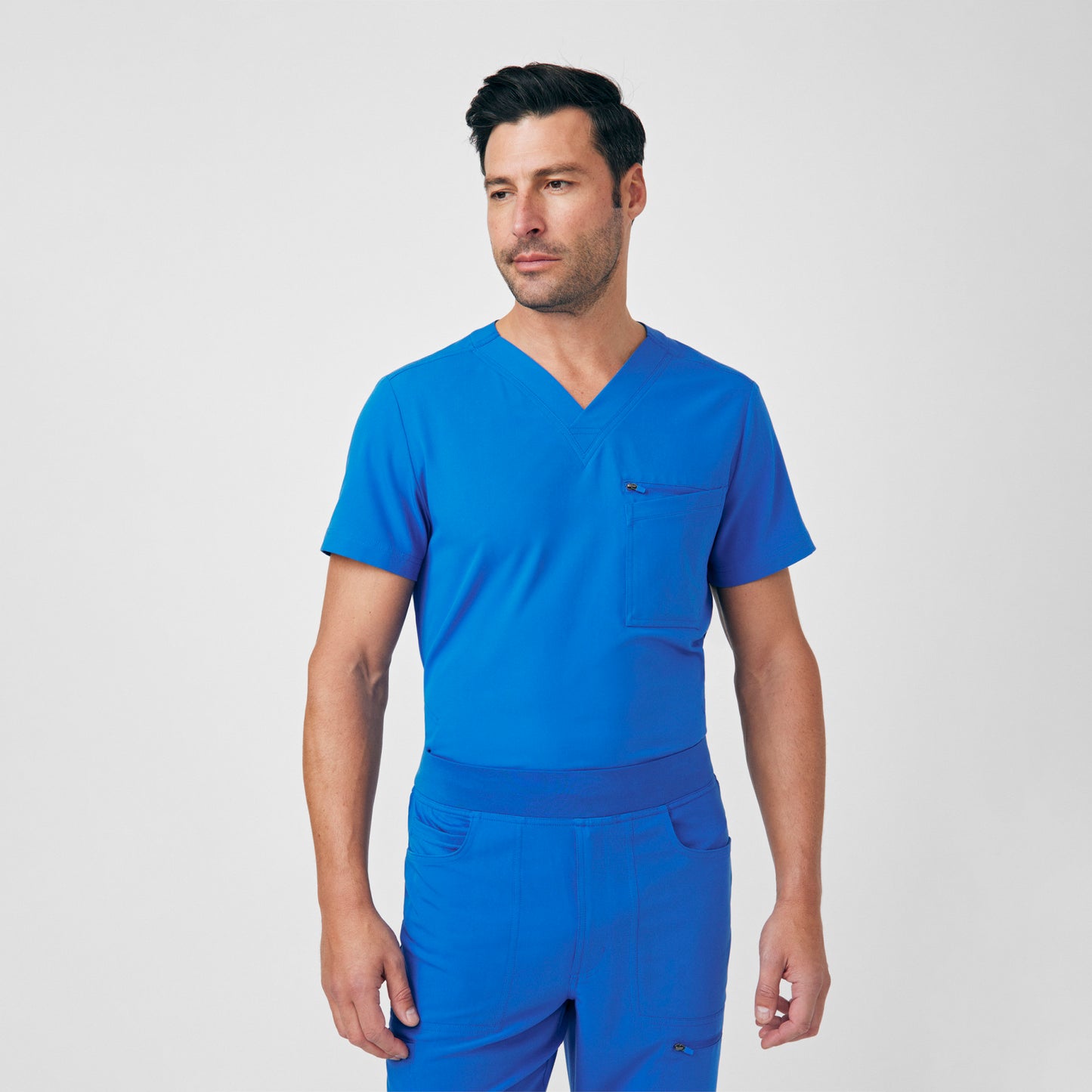 CRFT 4-Pocket V-Neck Top  | Royal