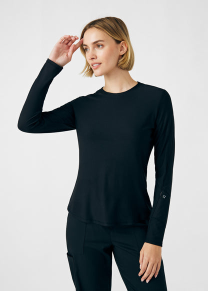 VIBE 1-Pocket Long-Sleeve Tee  | Black