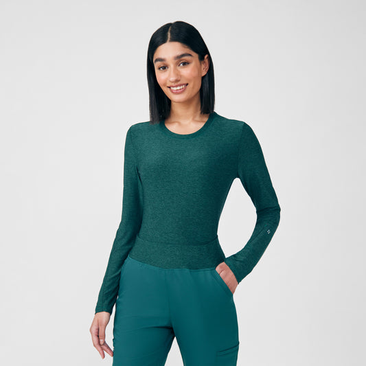 VIBE 1-Pocket Long-Sleeve Tee  | Heather Fern