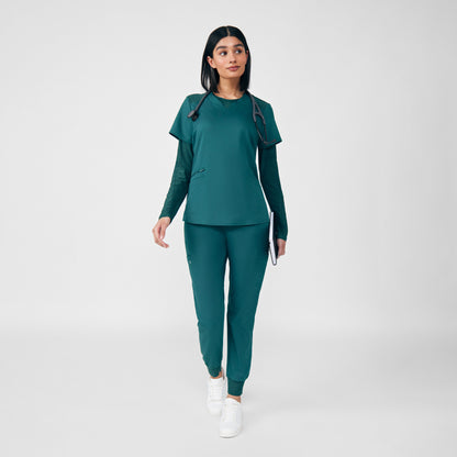 VIBE 1-Pocket Long-Sleeve Tee  | Heather Fern