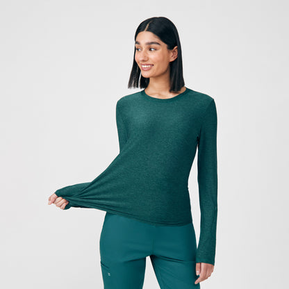 VIBE 1-Pocket Long-Sleeve Tee  | Heather Fern