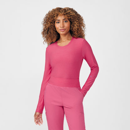 VIBE 1-Pocket Long-Sleeve Tee  | Heather Honeysuckle