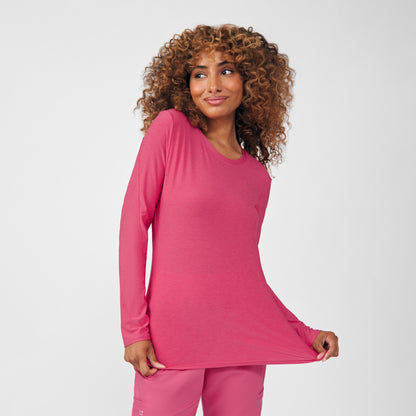 VIBE 1-Pocket Long-Sleeve Tee  | Heather Honeysuckle