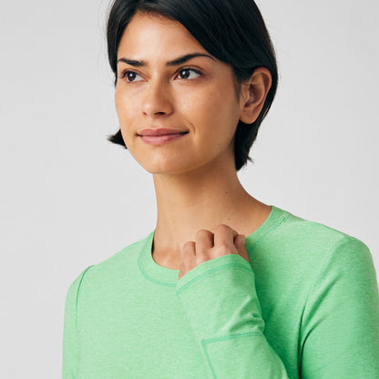 VIBE 1-Pocket Long-Sleeve Tee  | Heather Mint Julep