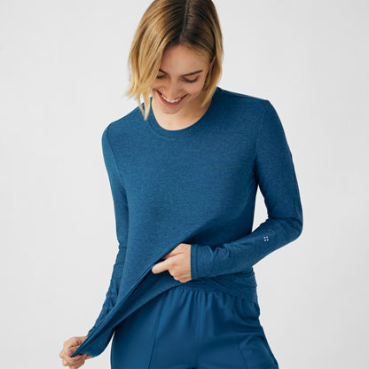 VIBE 1-Pocket Long-Sleeve Tee  | Heather Caribbean