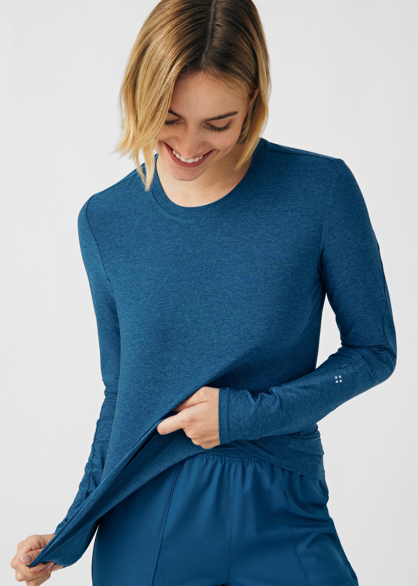 VIBE 1-Pocket Long-Sleeve Tee  | Heather Caribbean