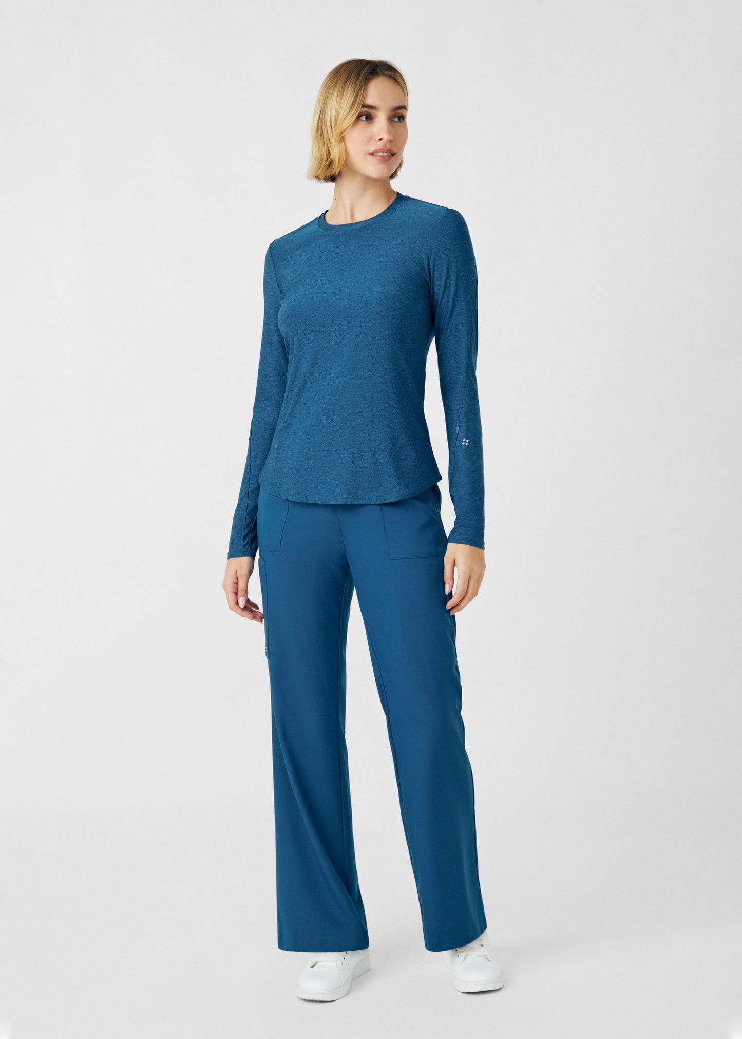 VIBE 1-Pocket Long-Sleeve Tee  | Heather Caribbean