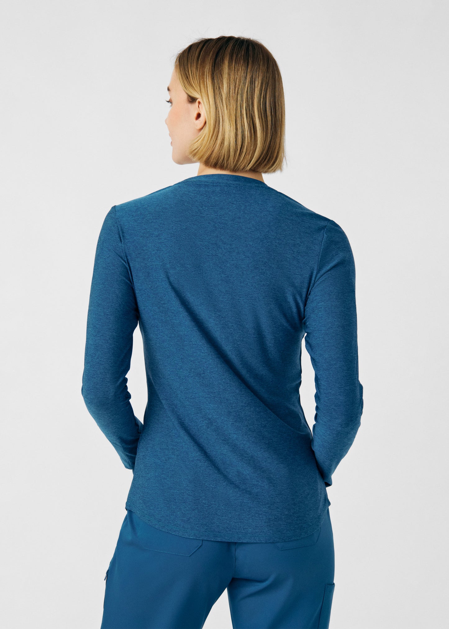 VIBE 1-Pocket Long-Sleeve Tee  | Heather Caribbean