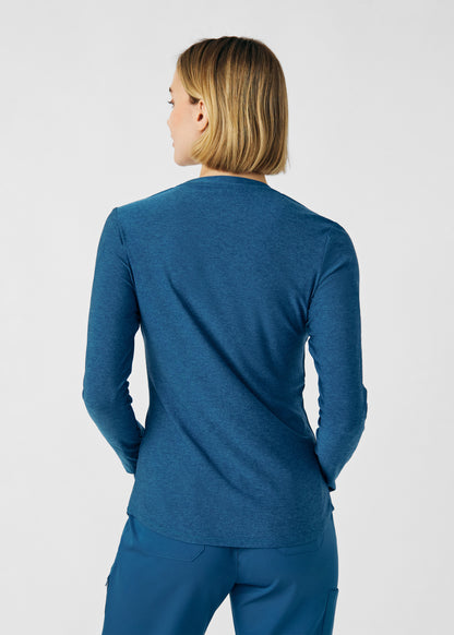 VIBE 1-Pocket Long-Sleeve Tee  | Heather Caribbean