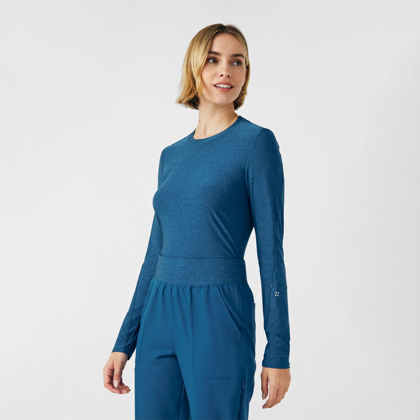 VIBE 1-Pocket Long-Sleeve Tee  | Heather Caribbean