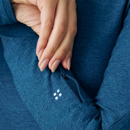 VIBE 1-Pocket Long-Sleeve Tee  | Heather Caribbean