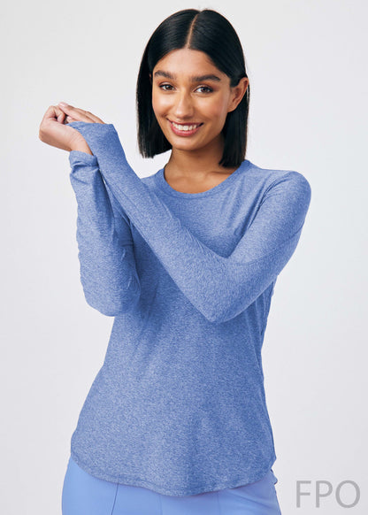 VIBE 1-Pocket Long-Sleeve Tee  | Heather Ceil