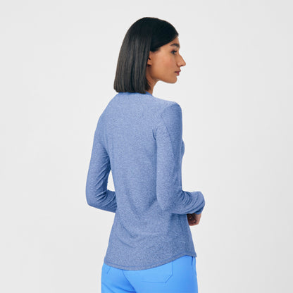 VIBE 1-Pocket Long-Sleeve Tee  | Heather Ceil