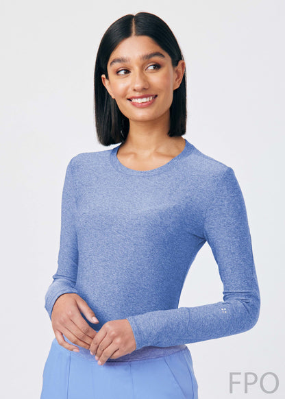 VIBE 1-Pocket Long-Sleeve Tee  | Heather Ceil