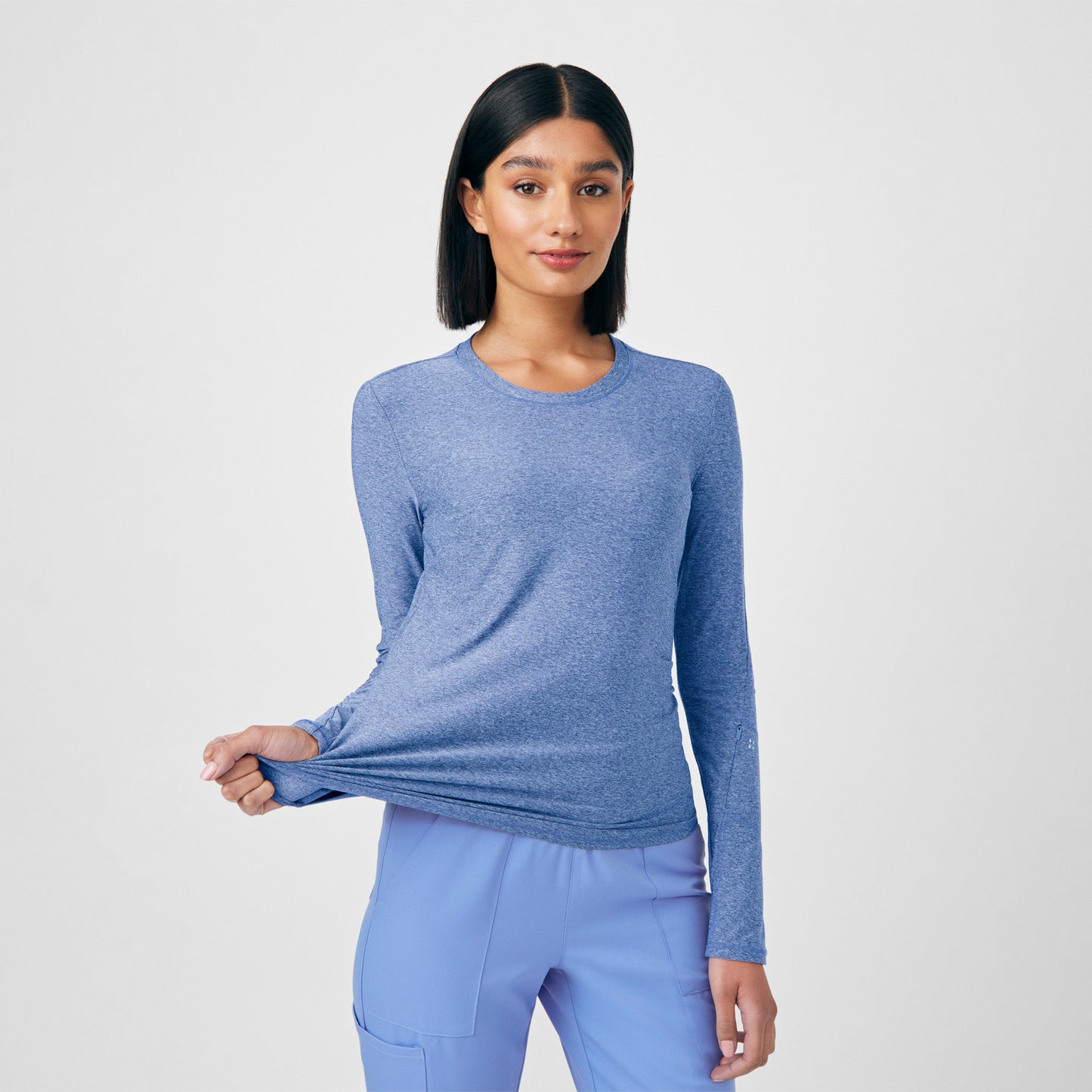 VIBE 1-Pocket Long-Sleeve Tee  | Heather Ceil