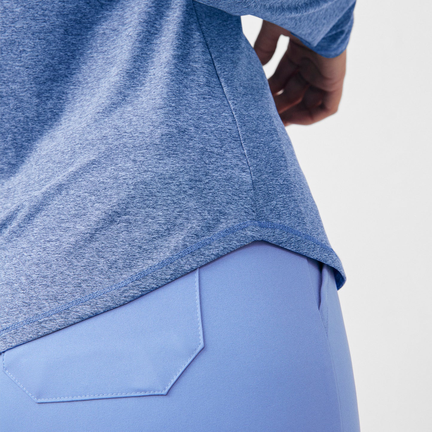 VIBE 1-Pocket Long-Sleeve Tee  | Heather Ceil
