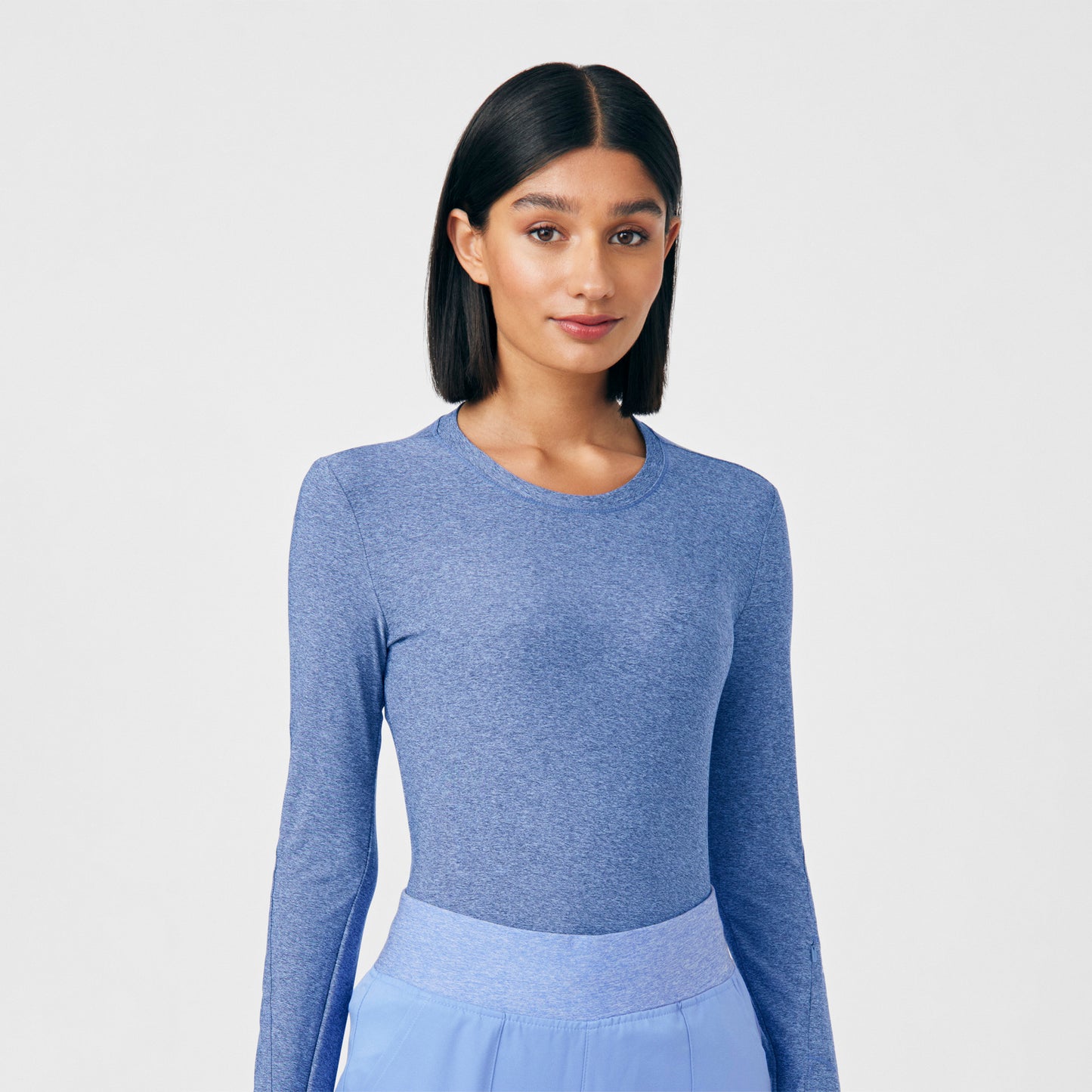 VIBE 1-Pocket Long-Sleeve Tee  | Heather Ceil