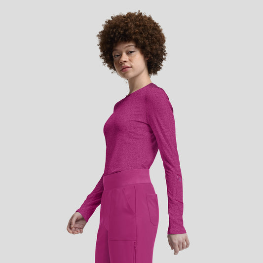 VIBE 1-Pocket Long-Sleeve Tee  | Heather Electric Purple