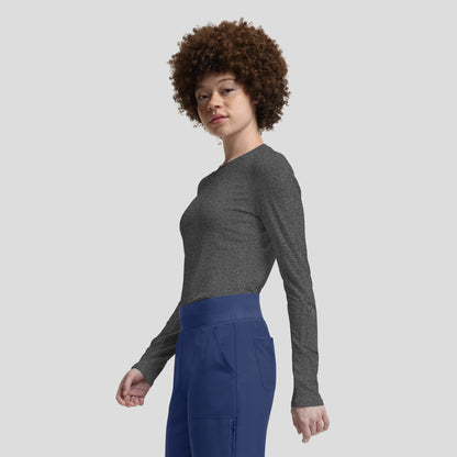 VIBE 1-Pocket Long-Sleeve Tee  | Heather Grey