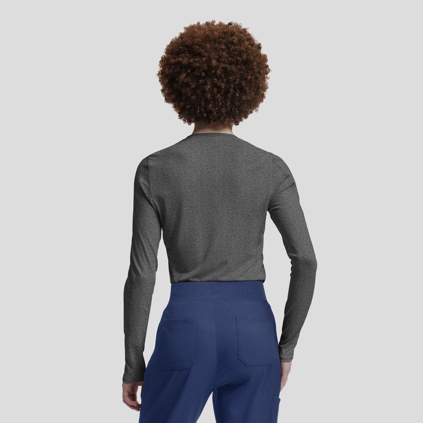 VIBE 1-Pocket Long-Sleeve Tee  | Heather Grey