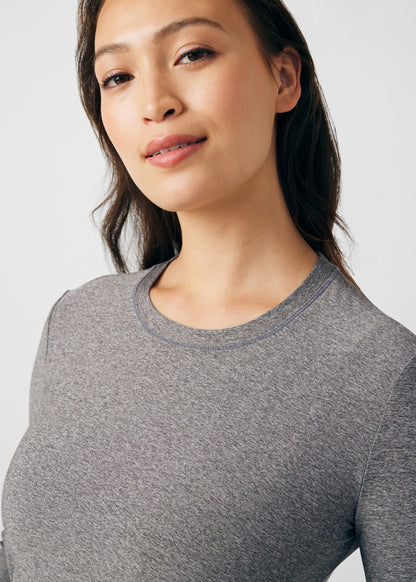 VIBE 1-Pocket Long-Sleeve Tee  | Heather Grey