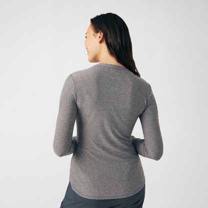 VIBE 1-Pocket Long-Sleeve Tee  | Heather Grey