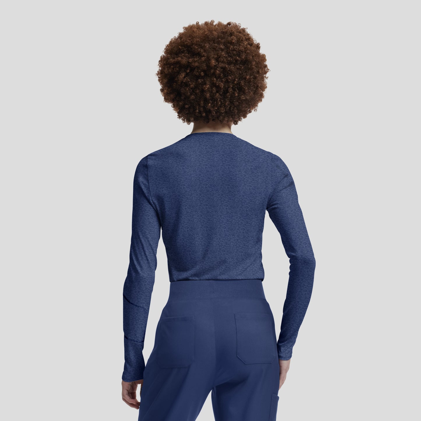 VIBE 1-Pocket Long-Sleeve Tee  | Heather Navy