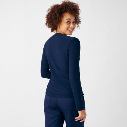 VIBE 1-Pocket Long-Sleeve Tee  | Heather Navy