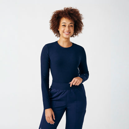 VIBE 1-Pocket Long-Sleeve Tee  | Heather Navy