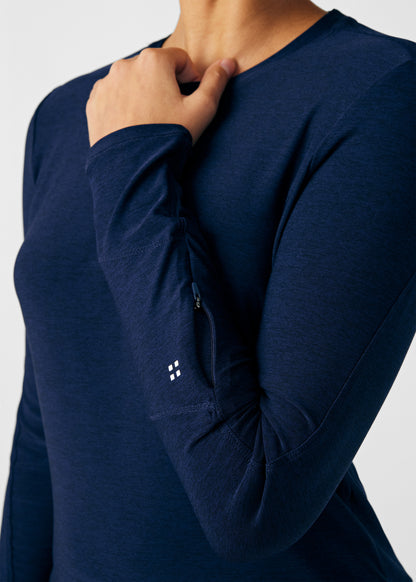 VIBE 1-Pocket Long-Sleeve Tee  | Heather Navy