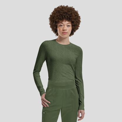 VIBE 1-Pocket Long-Sleeve Tee  | Heather Olive