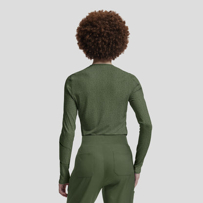 VIBE 1-Pocket Long-Sleeve Tee  | Heather Olive