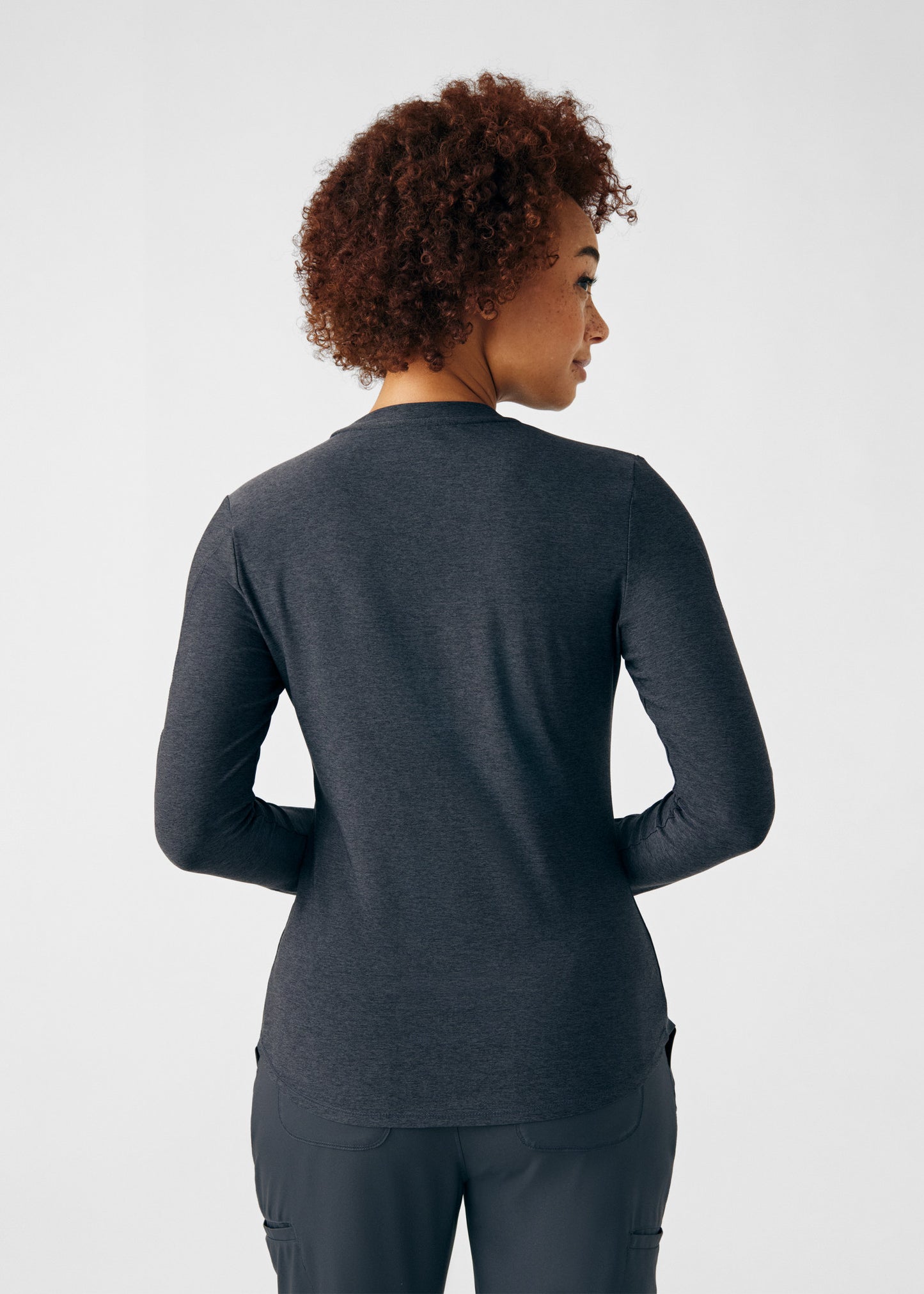 VIBE 1-Pocket Long-Sleeve Tee  | Heather Pewter