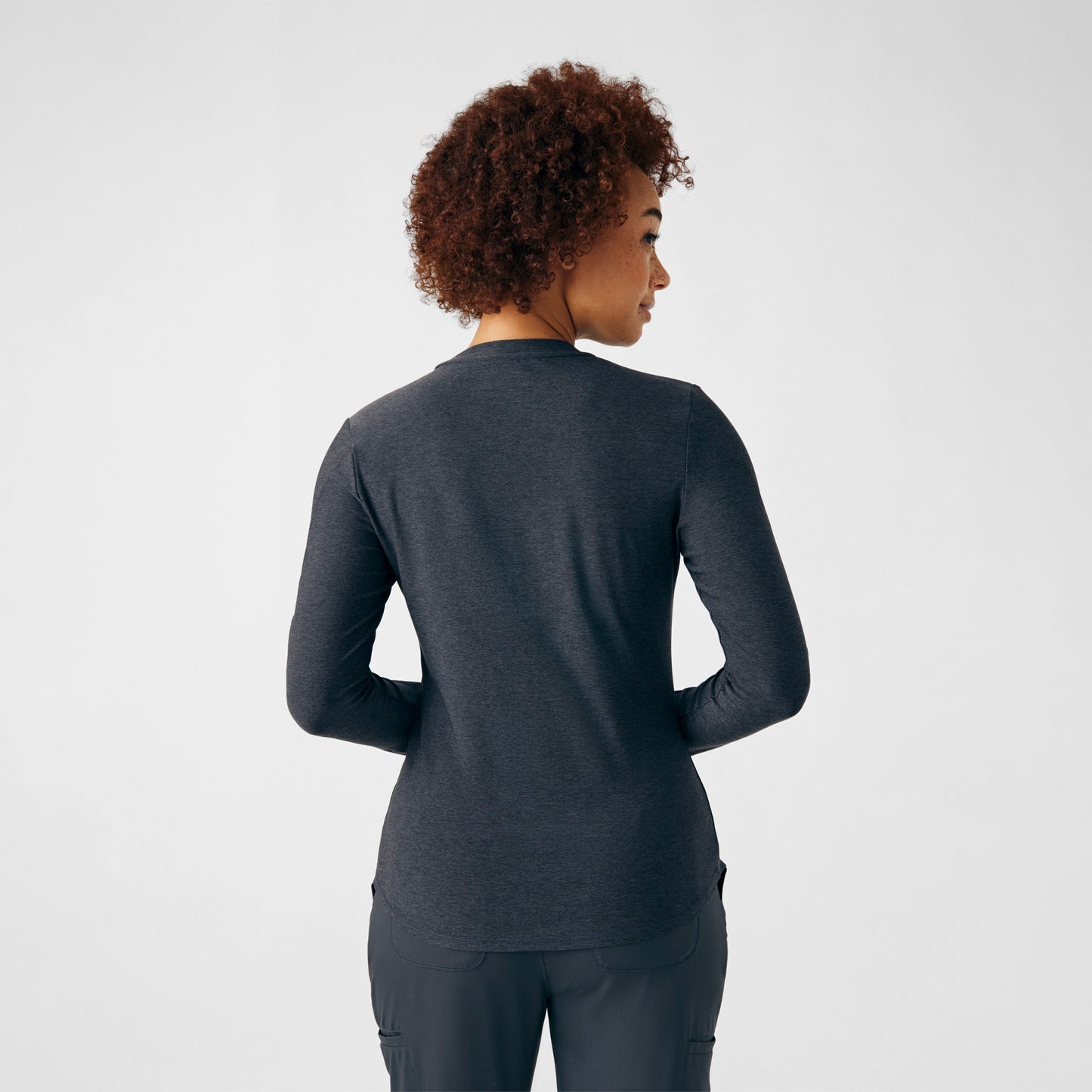 VIBE 1-Pocket Long-Sleeve Tee  | Heather Pewter