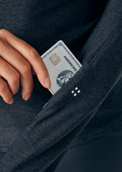 VIBE 1-Pocket Long-Sleeve Tee  | Heather Pewter